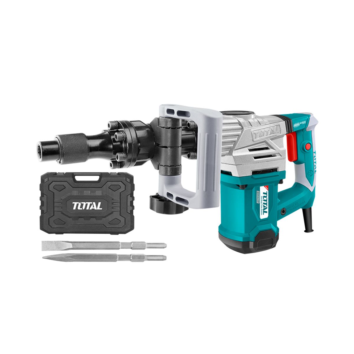 TOTAL TOOLS - Martillo Cincelador SDS HEX 1300w 20J + 7 Piezas Total