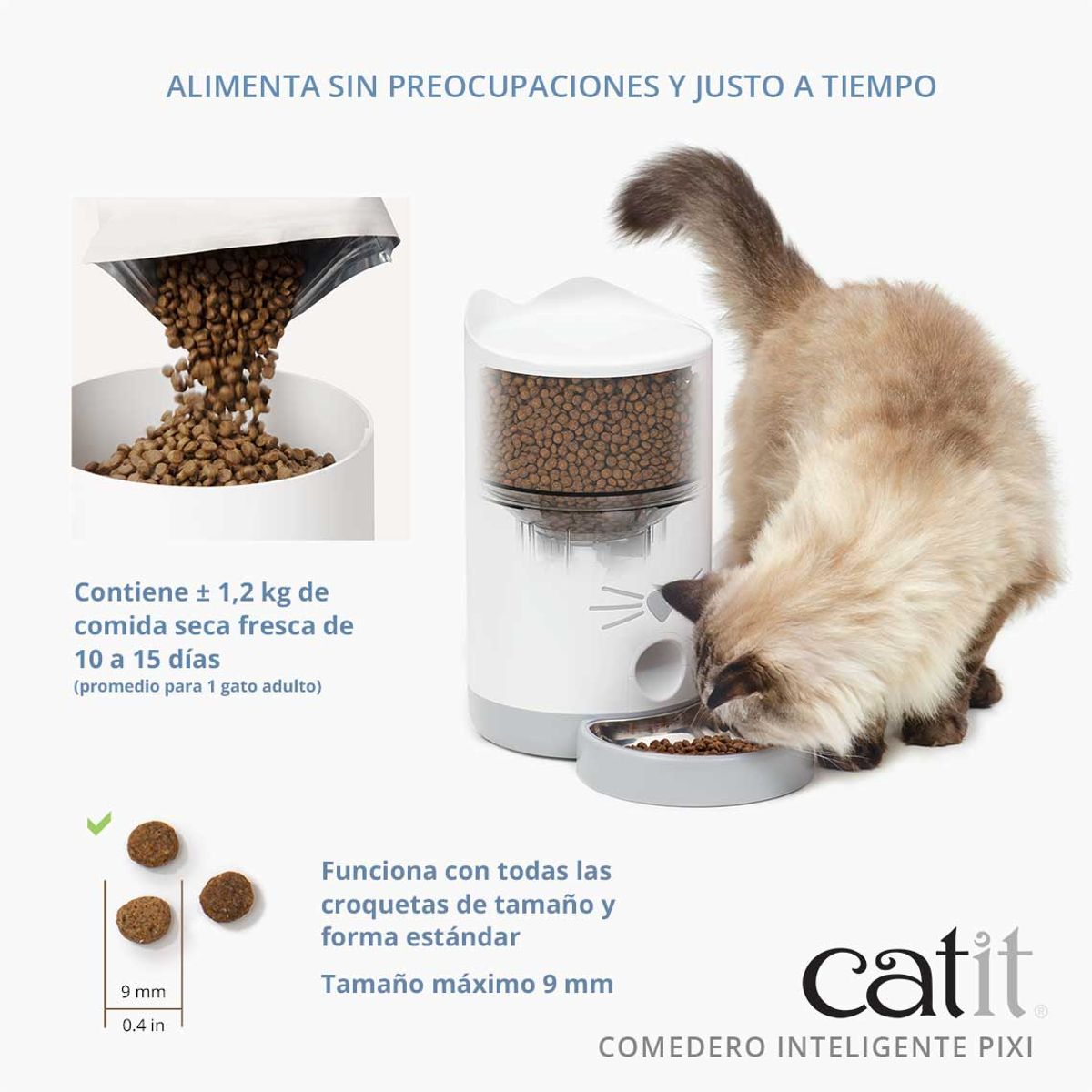 CATIT - Comedero Smart Catit Pixi Perro Gato, Control x App