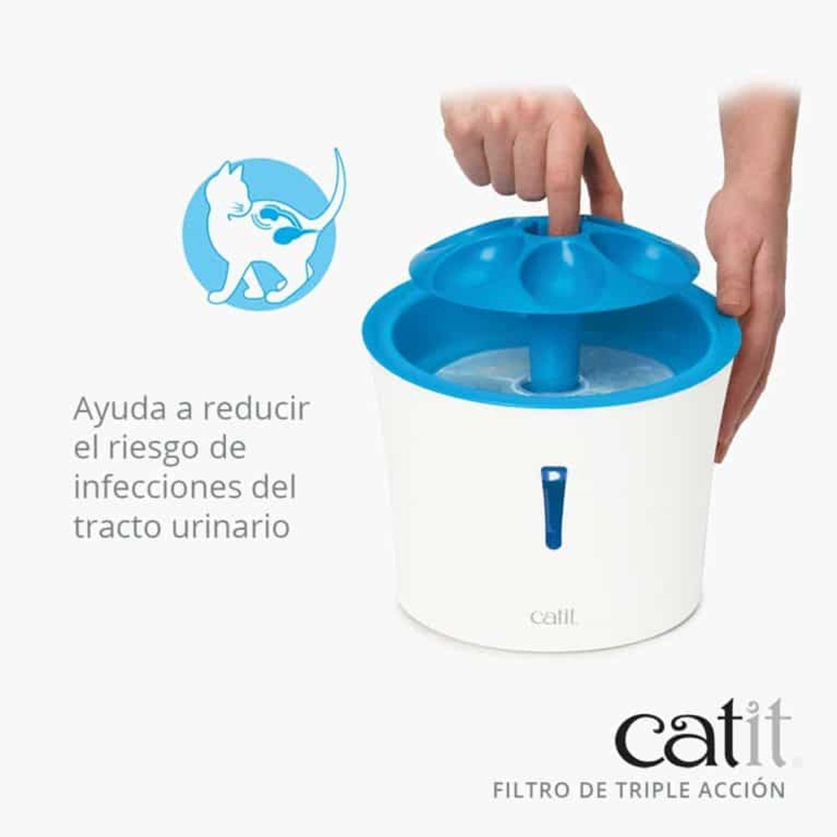 CATIT - Filtros Repuesto Catit Triple Acción Fuente Bebedera, 5 Und