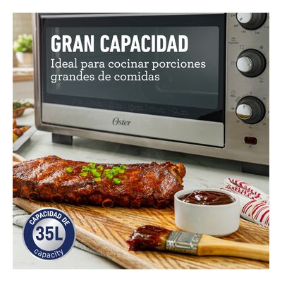 Imagen 2 del producto Horno con freidora de aire Oster® de 35 lt TSSTTVLS35