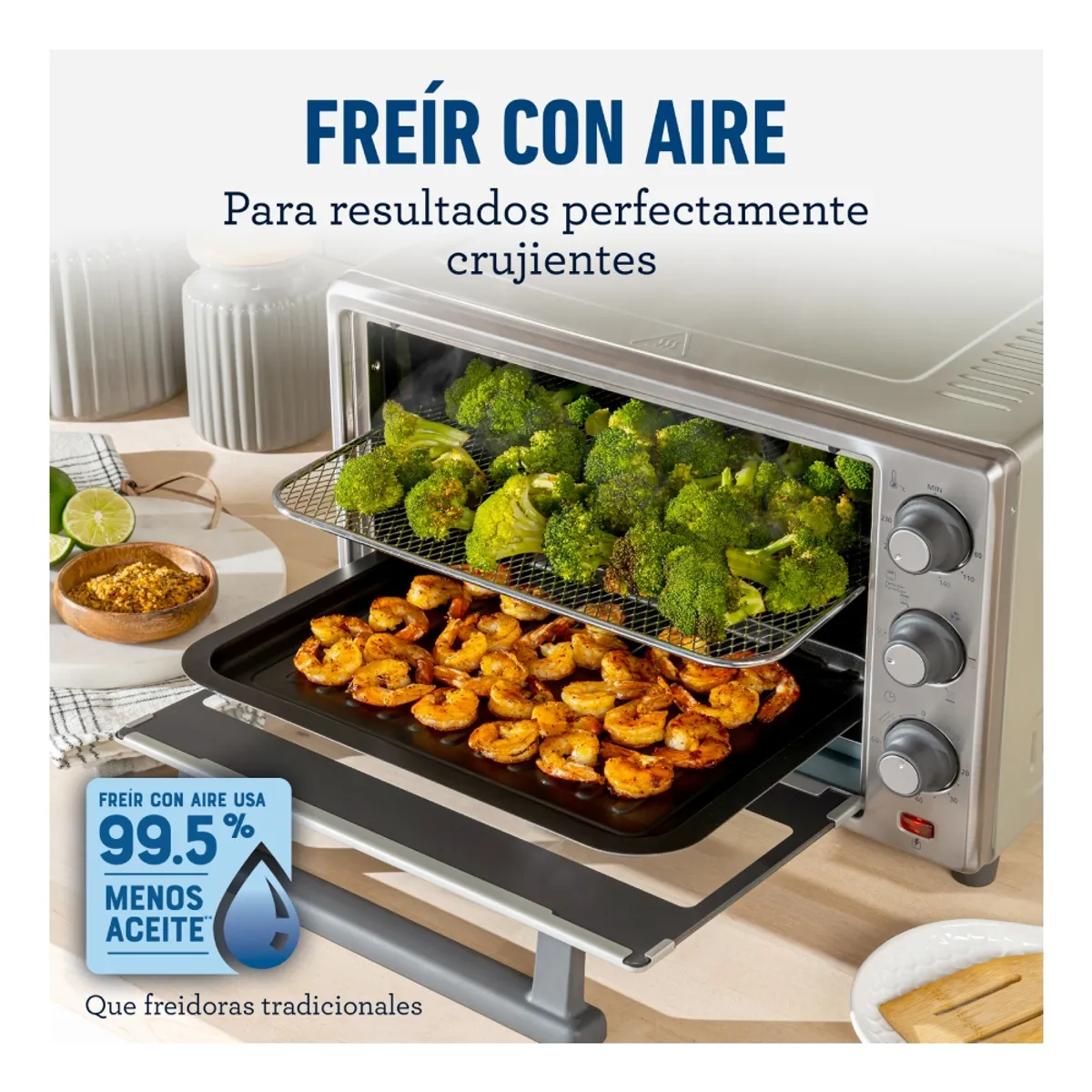 OSTER - Horno con freidora de aire Oster® de 25 lt TSSTTVLS25