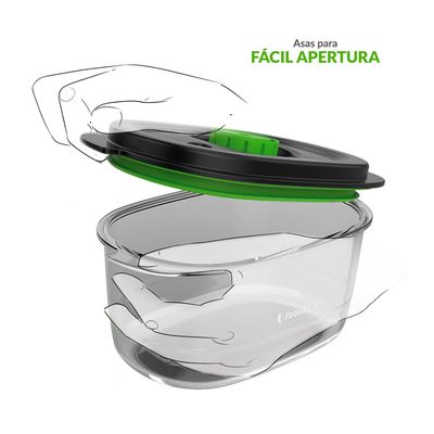 Imagen 2 del producto Pack Contenedores FoodSaver® con Marinador 700 ml y 1.2 lt FFC025X