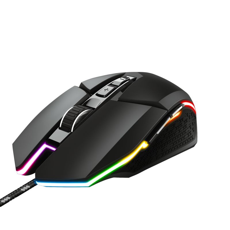 TRUST - Mouse Gamer Ambidiestro Trust Idon Gxt 950 Full RGB 6000 Dpi - Negro
