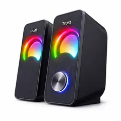 TRUST - Parlantes USB con Luces RGB de 12W de Escritorio Arys