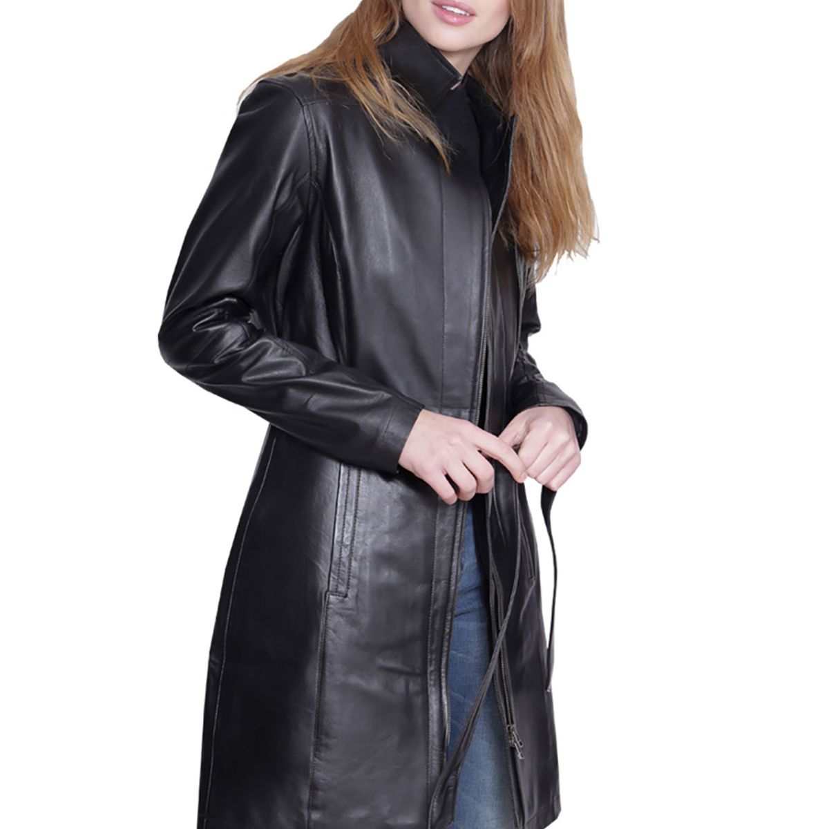 TODOPIEL - Chaqueta de Cuero Mujer Negro Todopiel