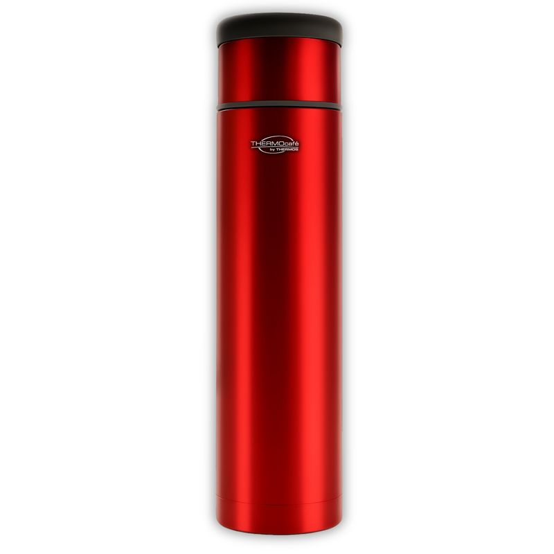 THERMOS - Termo Premium de Acero Inoxidable 1L Rojo Metalizado 12H24H