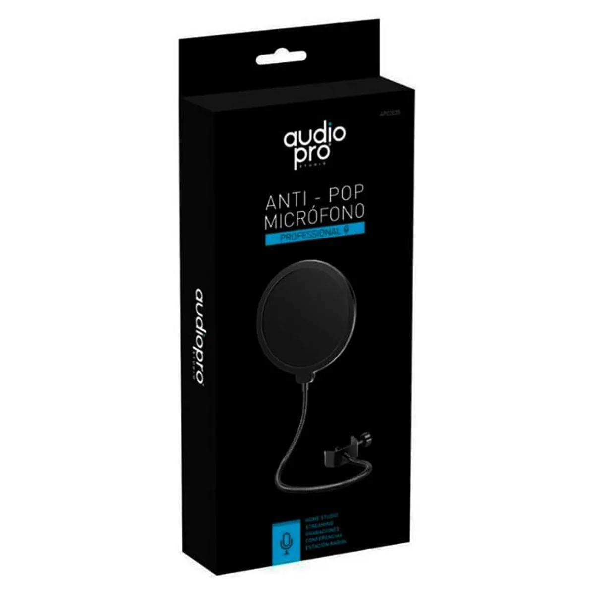 AUDIO PRO - Filtro Anti-Pop Para Microfonos De Grabación  Audiopro Ap02035