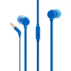 JBL - Audífonos T110 Azul con Manos Libre Tecnología Hi Bass