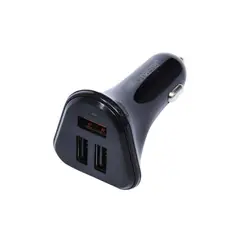 TECMASTER - Cargador Usb para Auto de 3A con Carga Rapida 200508 - Negro