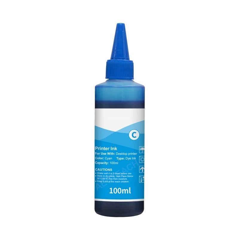 OEM - Tinta para Recargar Impresoras 100ML Cyan Premium Quality - Azul