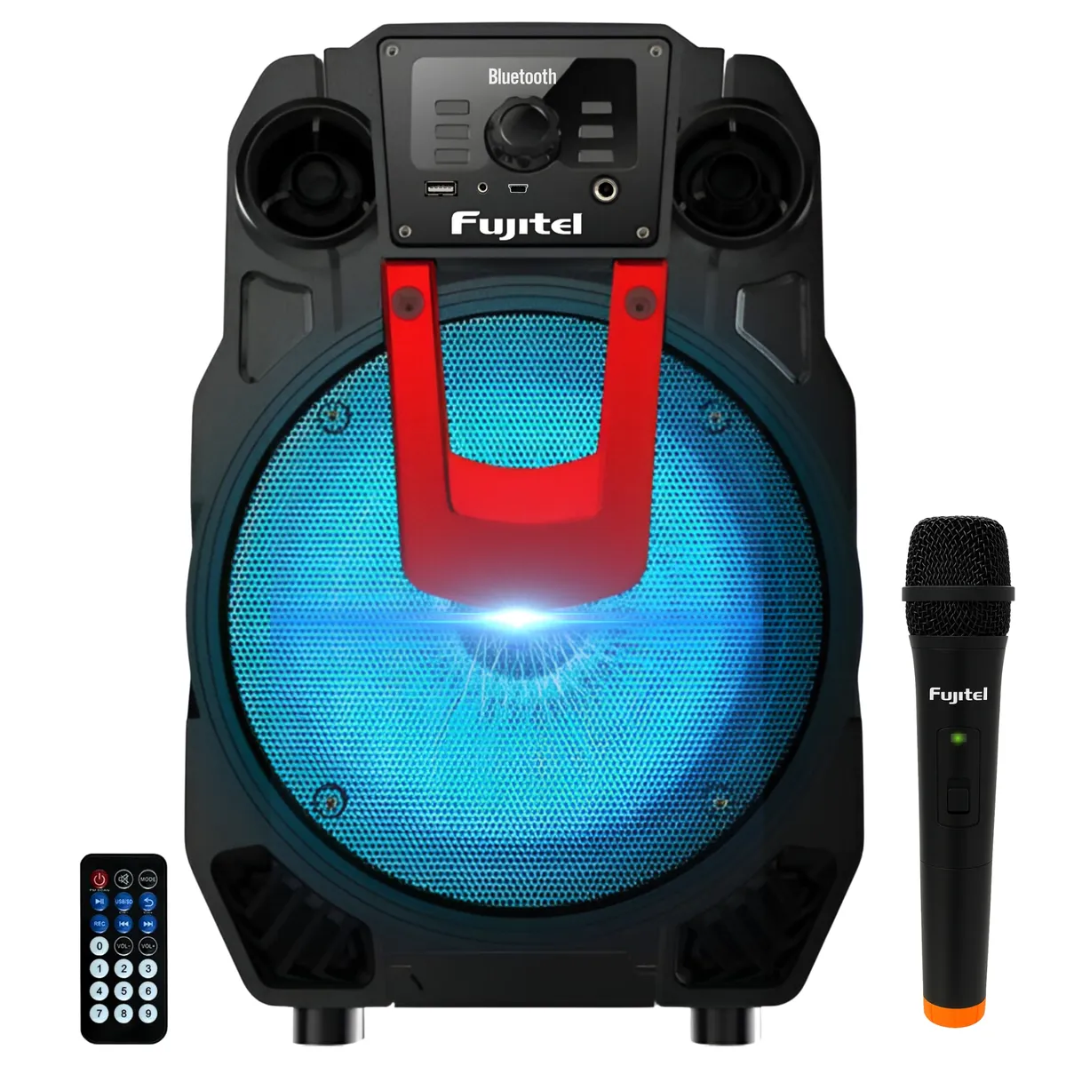 FUJITEL - Parlante Portatil Karaoke con Microfono inalambrico Fujitel BT8L