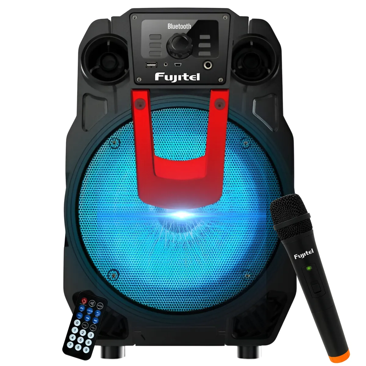 FUJITEL - Parlante Portatil Karaoke con Microfono inalambrico Fujitel BT8L