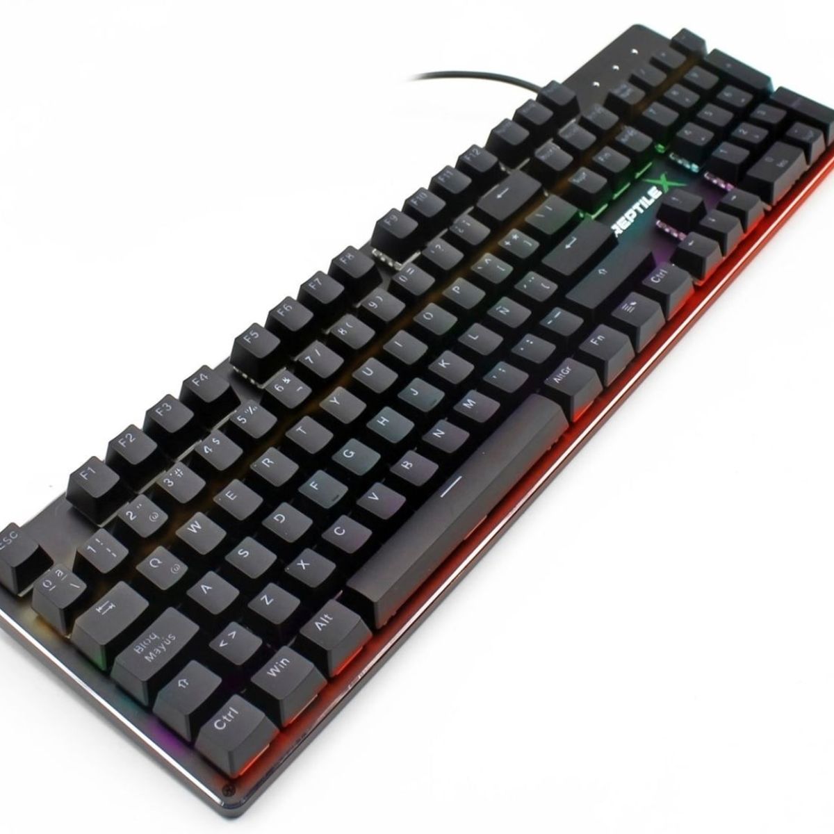 REPTILEX - Teclado Mecanico Retro Iluminado RGB Rx0004 para PC PS X-BOX
