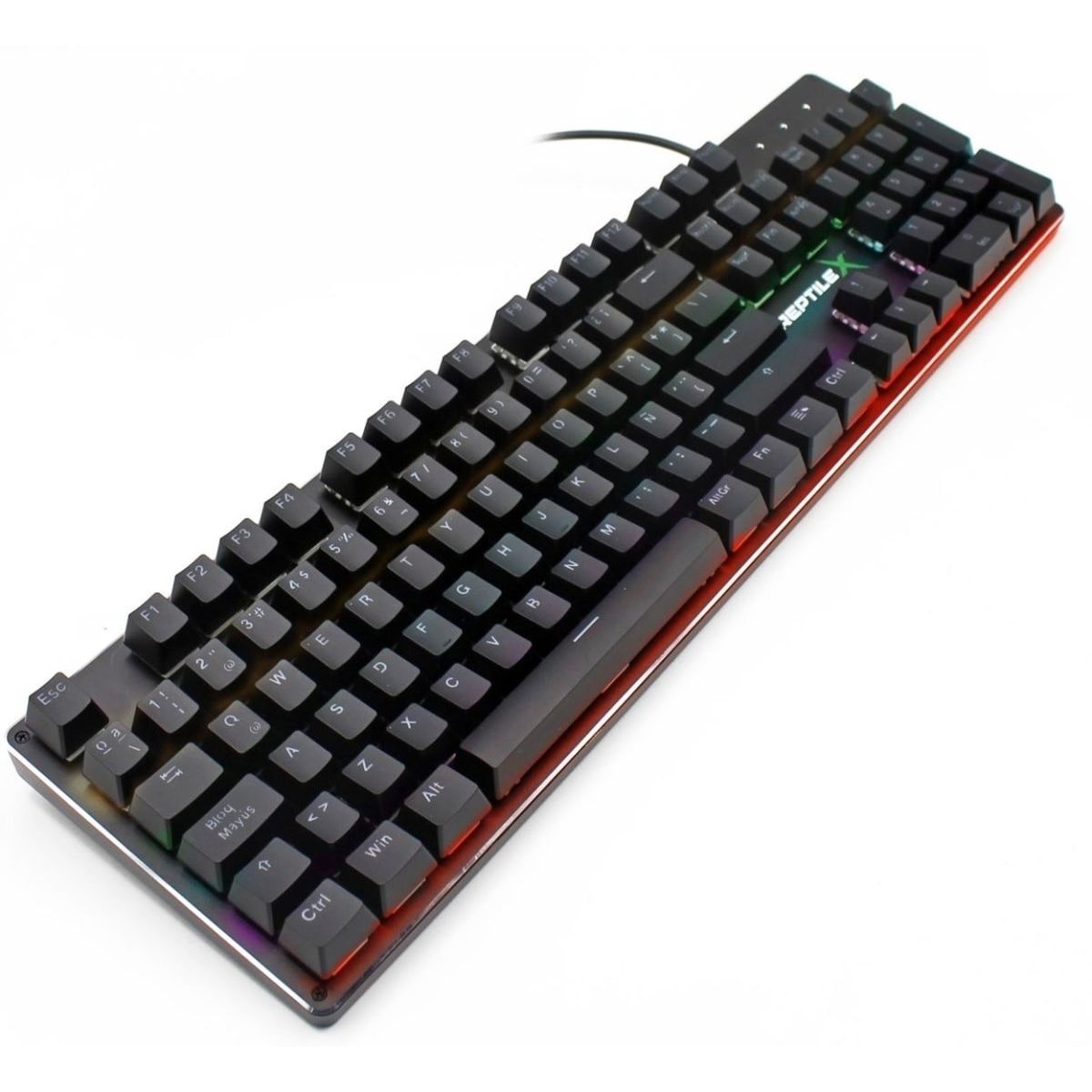 REPTILEX - Teclado Mecanico Retro Iluminado RGB Rx0004 para PC PS X-BOX