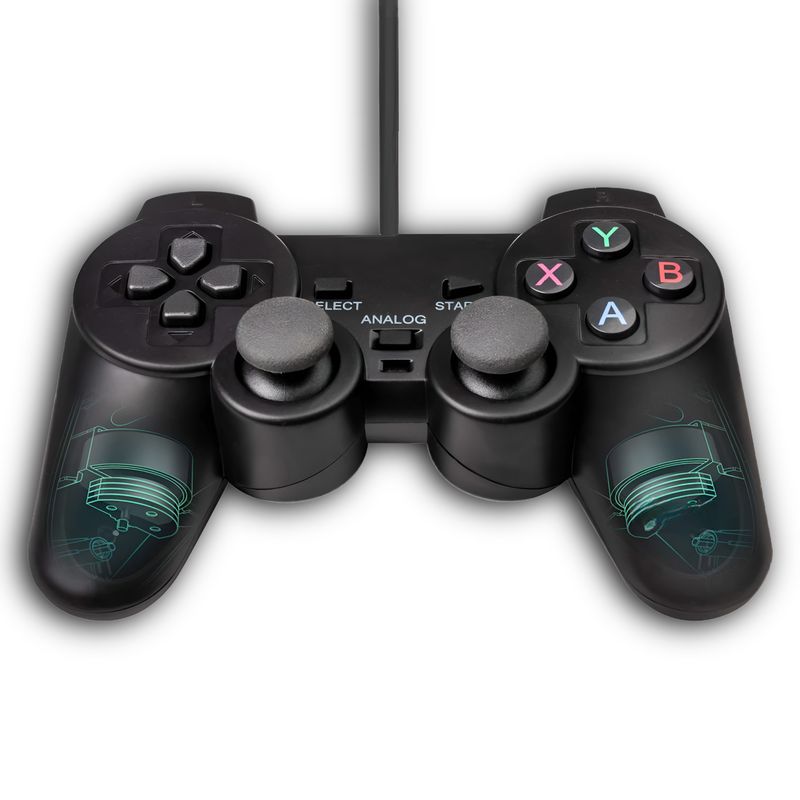 DBLUE - Gamepad USB con Análogos Black Deluxe DBC1001 - Negro