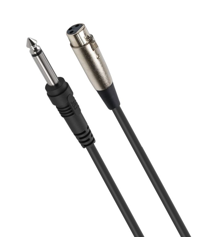 DBLUE Cable De Audio para Micrófono 63mm a XLR Hembra 5m GC170