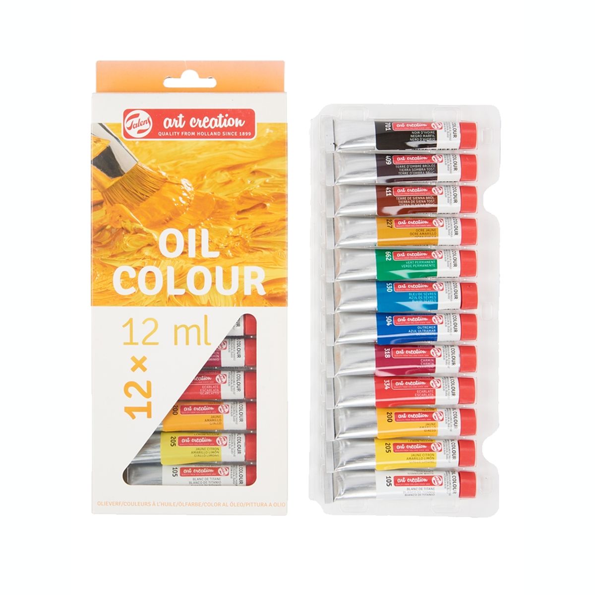 ART CREATION - Óleo Art Creation Estuche 12 Colores 12ml
