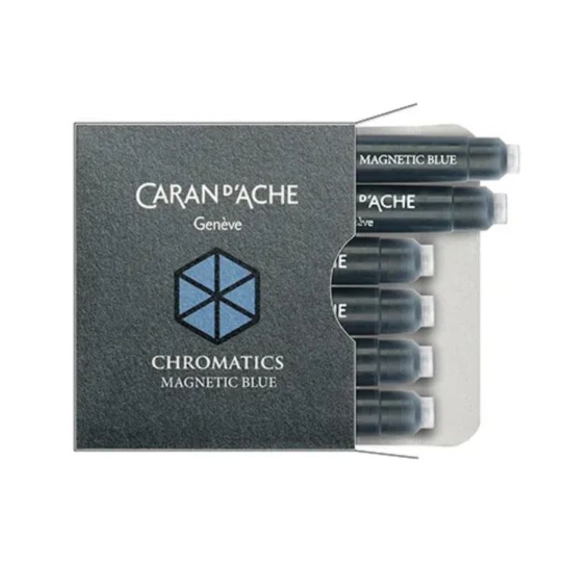 CARAN D'ACHE - Cartucho de Tinta Caran d Ache Magnetic Blue 6 Unidades