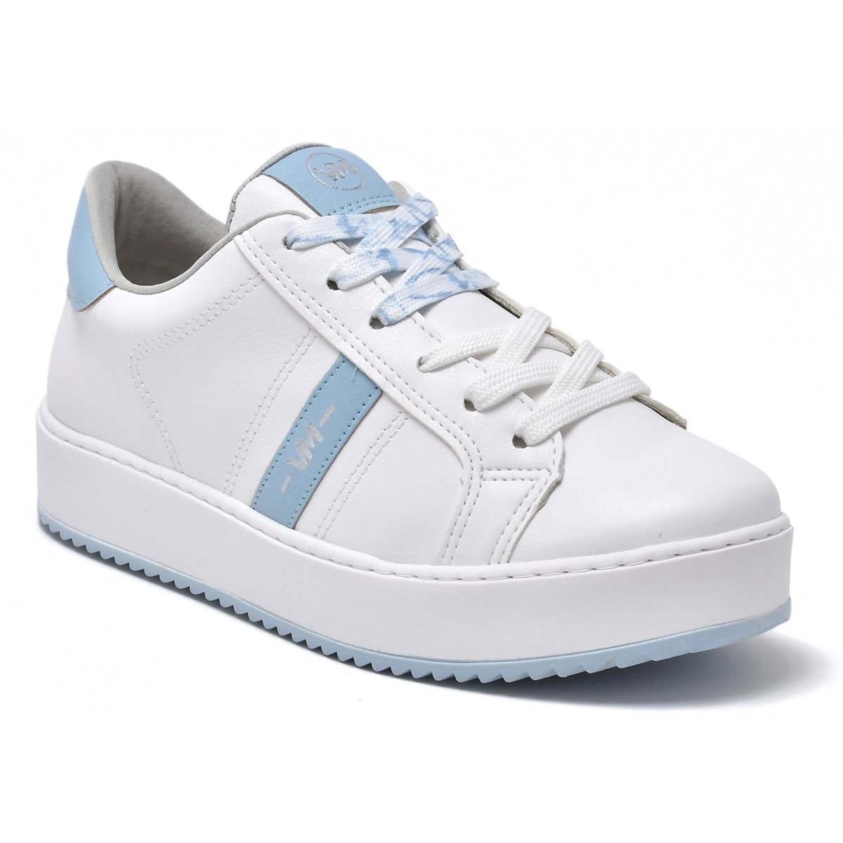 VIA MARTE - Zapatilla urbana mujer blanco celeste
