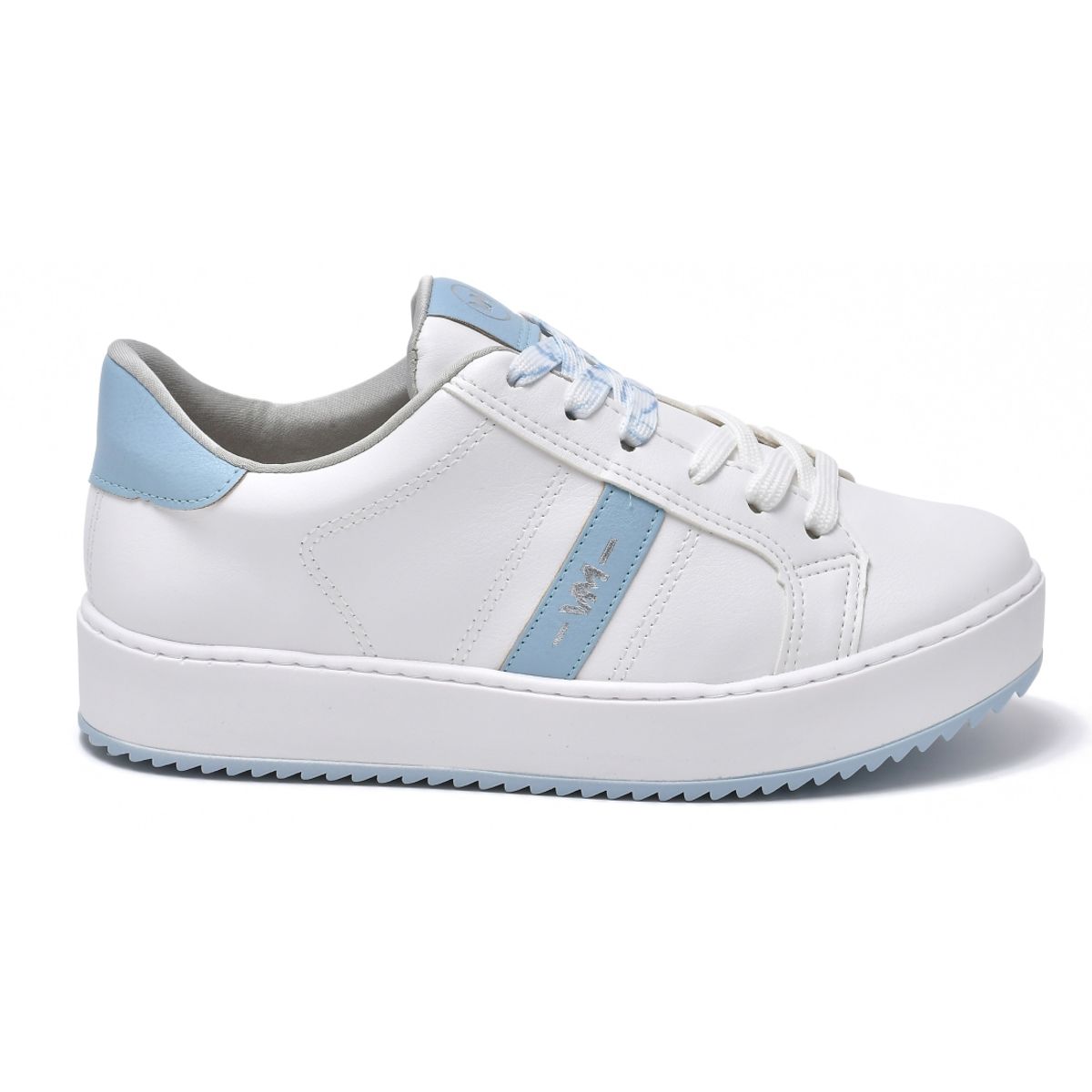 VIA MARTE - Zapatilla urbana mujer blanco celeste