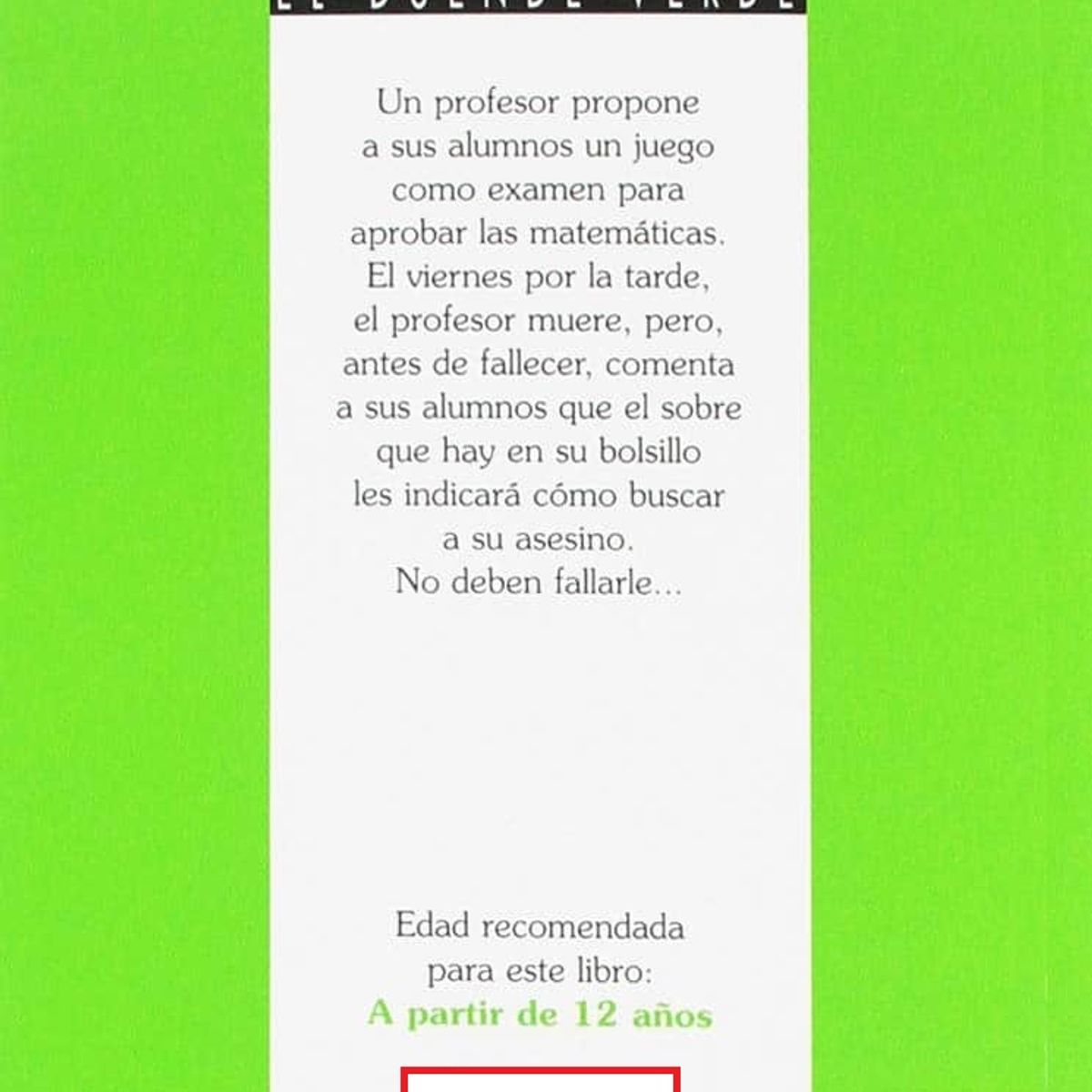 TOP10BOOKS - LIBRO El Asesinato Del Profesor Matematica