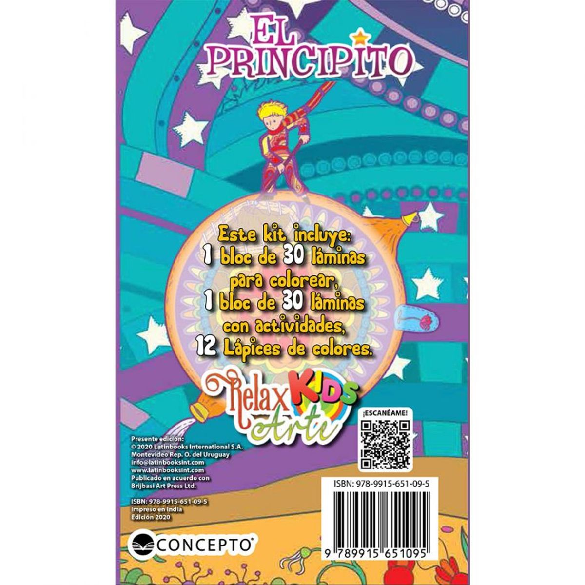 TOP10BOOKS - LIBRO El Principito - Relax Arte Kids - El Principito - Relax Arte Kids