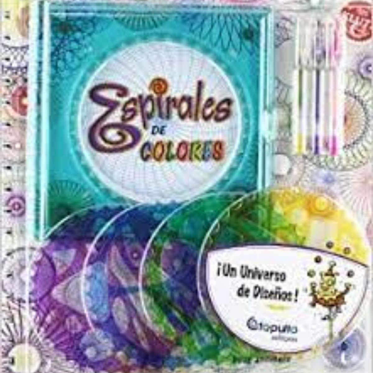 TOP10BOOKS - LIBRO Espirales De Colores - Libro En Ingles