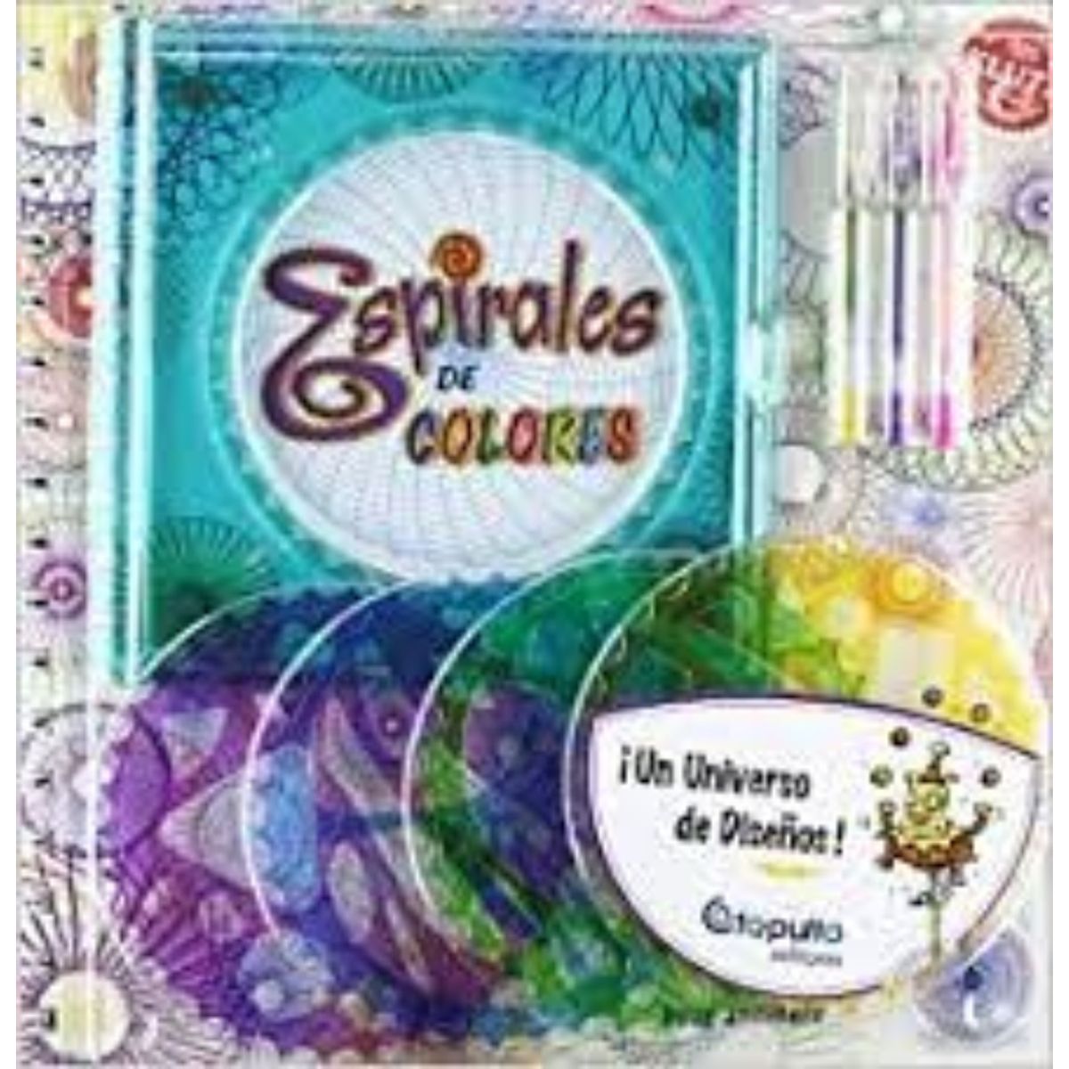 TOP10BOOKS - LIBRO Espirales De Colores - Libro En Ingles