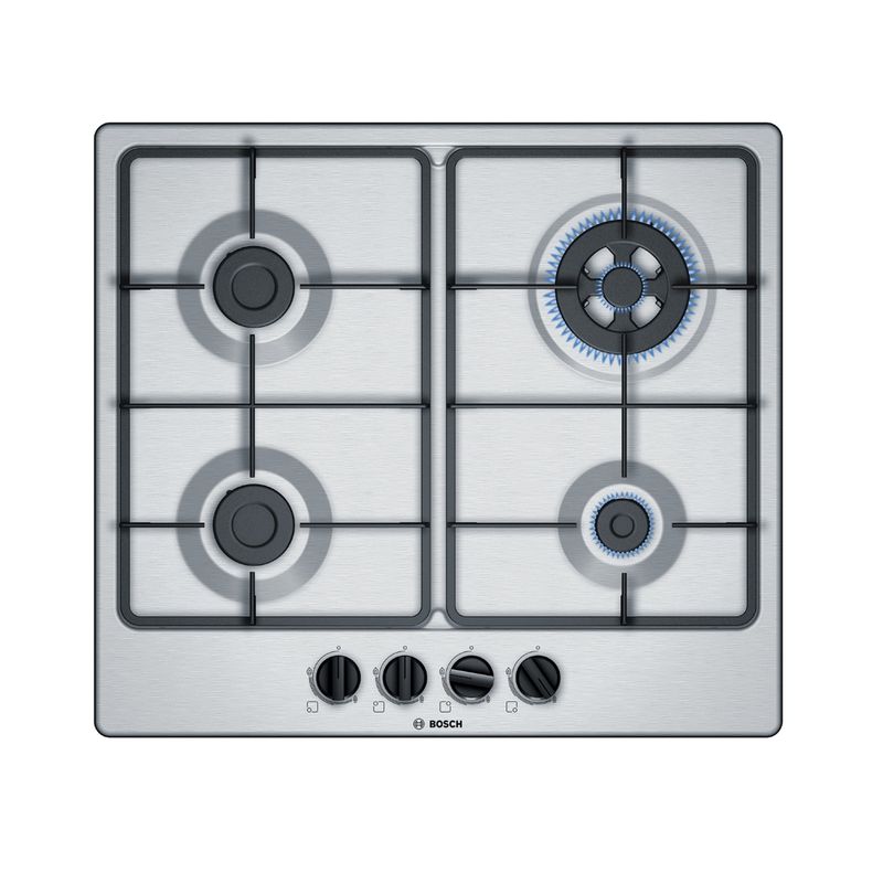 BOSCH - Encimera a Gas Bosch PGH6B5B60V 60cm Acero Inox 4 quemadores