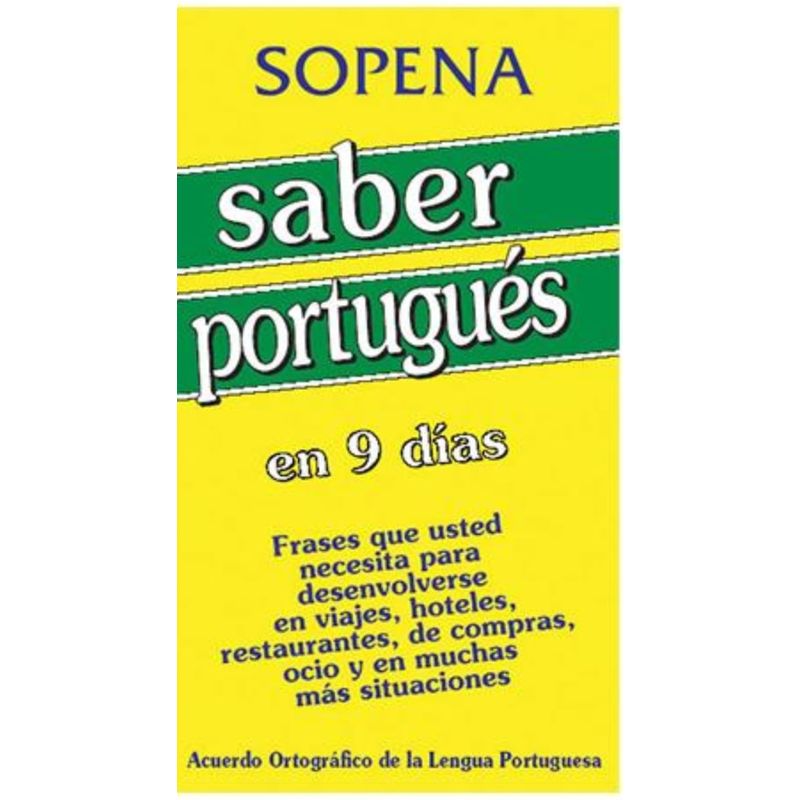 TOP10BOOKS - Libro Saber Portugues En 9 Dias -528-