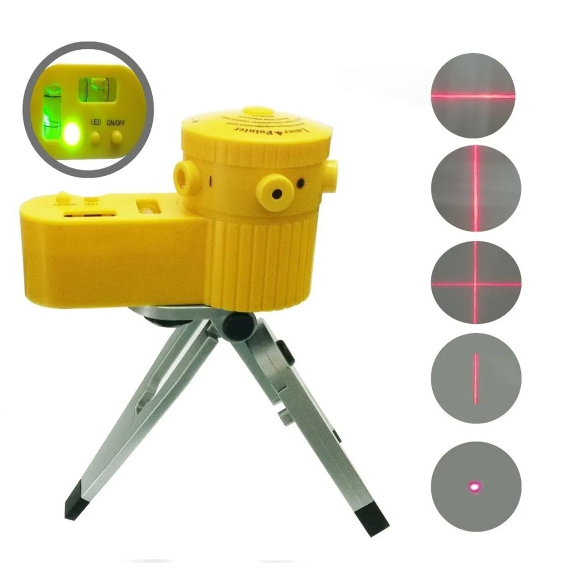 GENERICO - Nivel Laser Mltifuncional 5 Líneas Incluye Tripode