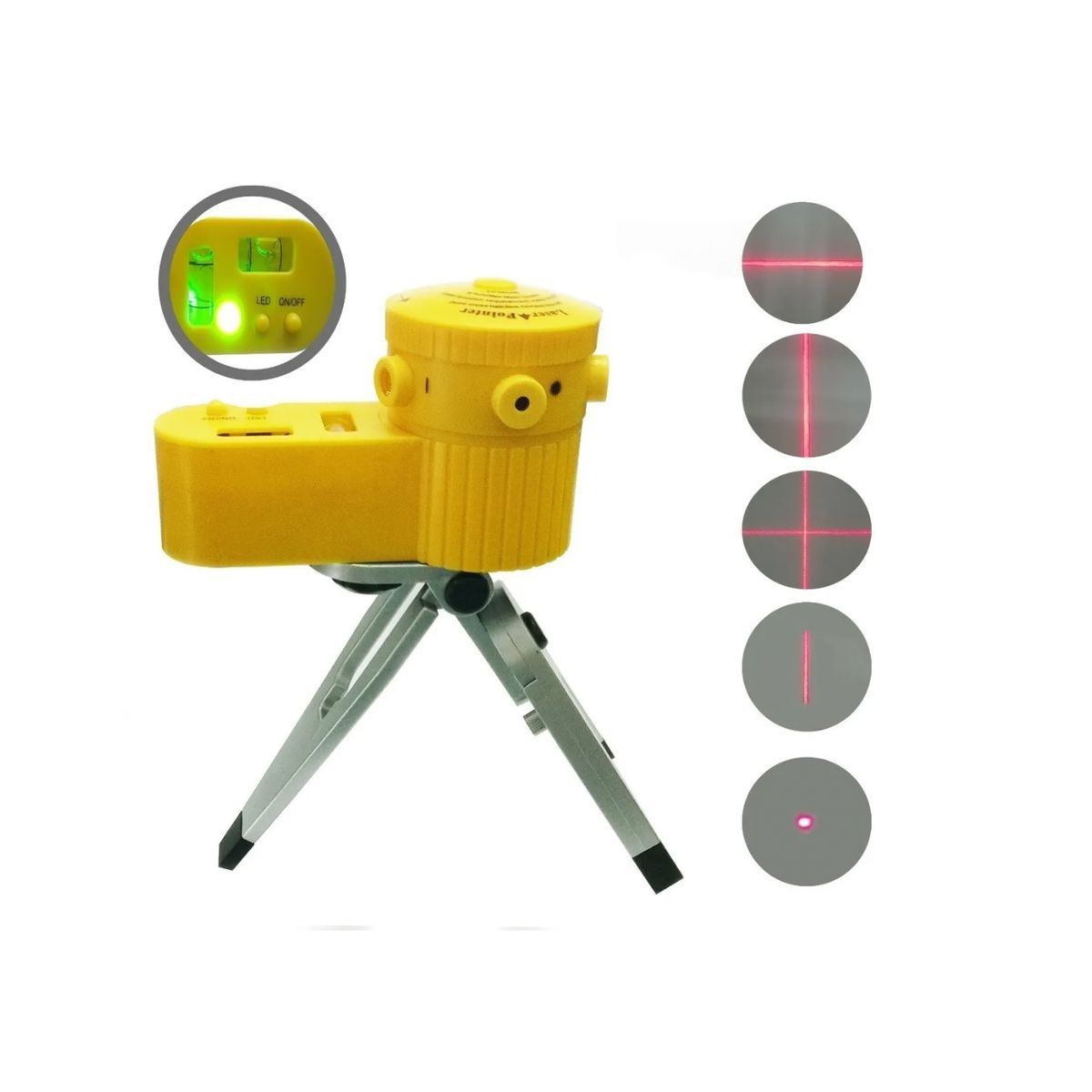 GENERICO - Nivel Laser Mltifuncional 5 Líneas Incluye Tripode