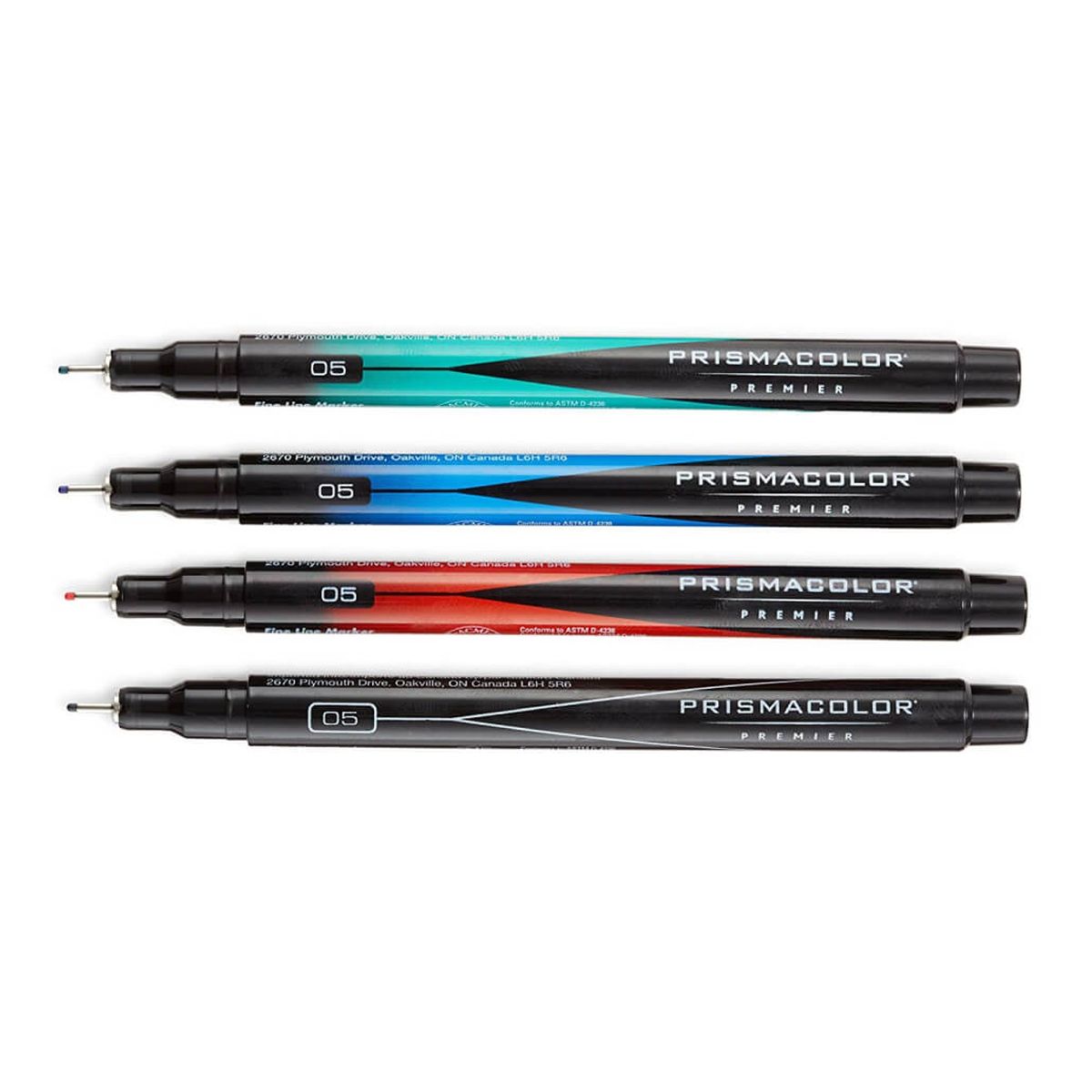 PRISMACOLOR - Tiralíneas Prismacolor Premier 0.5 Set 4 Colores