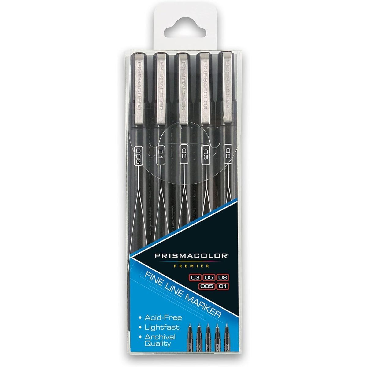 PRISMACOLOR - Tiralíneas Prismacolor Premier Set 5 Negros