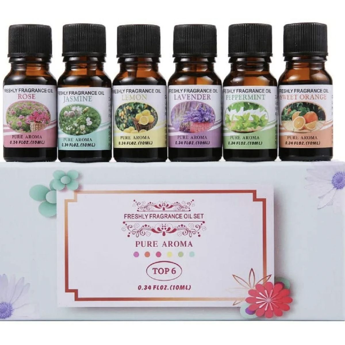 GENERICO - 6 Esencias De Aceite Para Humidificador Difusores