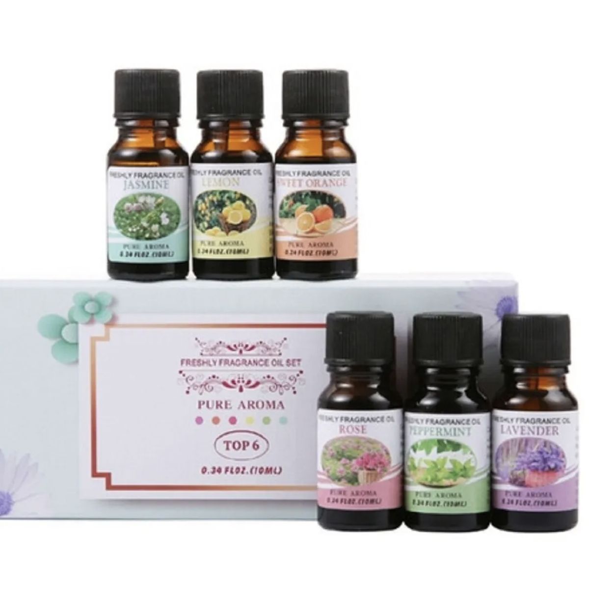 GENERICO - 6 Esencias De Aceite Para Humidificador Difusores