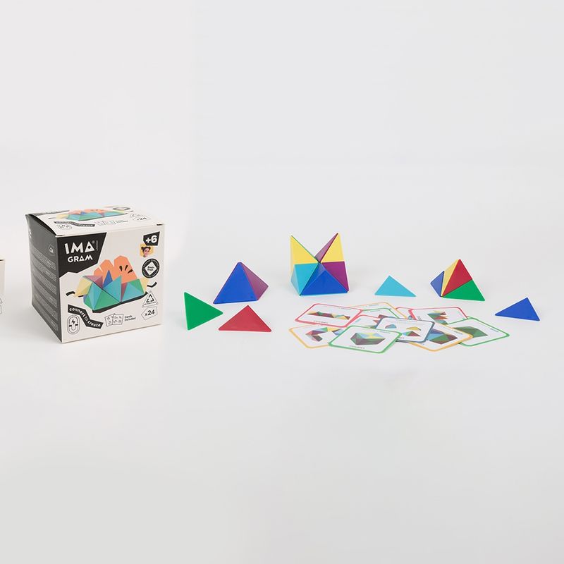 IMANIX - Bloques magnéticos imagram 24 piezas braintoys