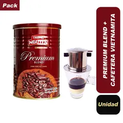 TRUNG NGUYEN - Pack Café Molido Premium Blend y Cafetera -