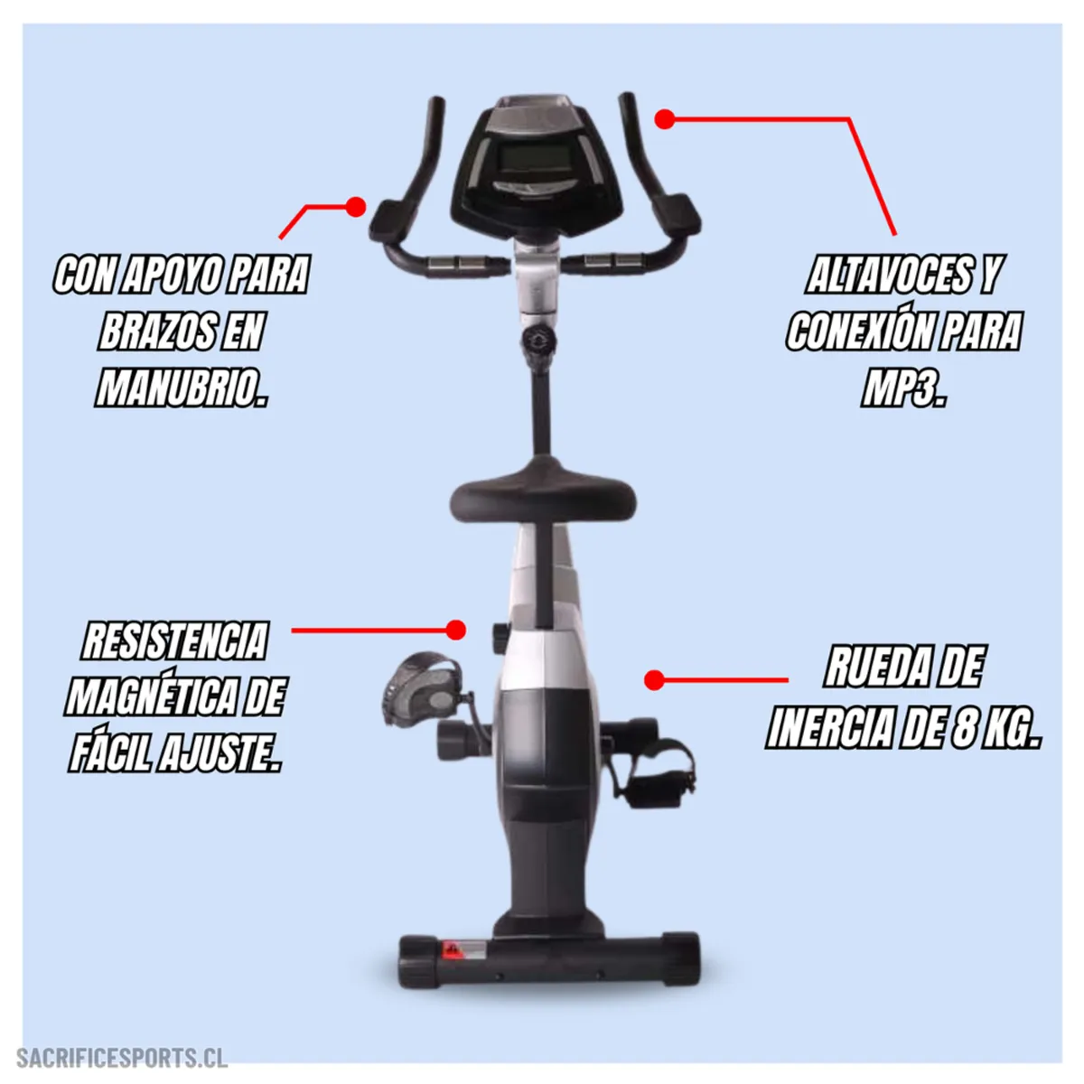 GENERICO - Bicicleta Spinning Estática T16