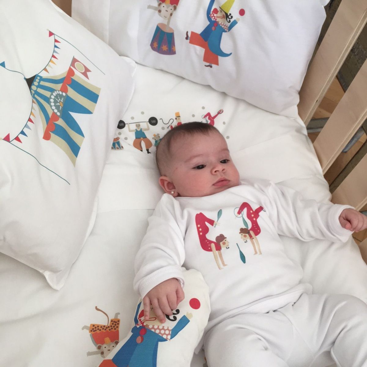 TUYO PRINT - Juego de Sábanas Moisés Circo - Tuyo Print