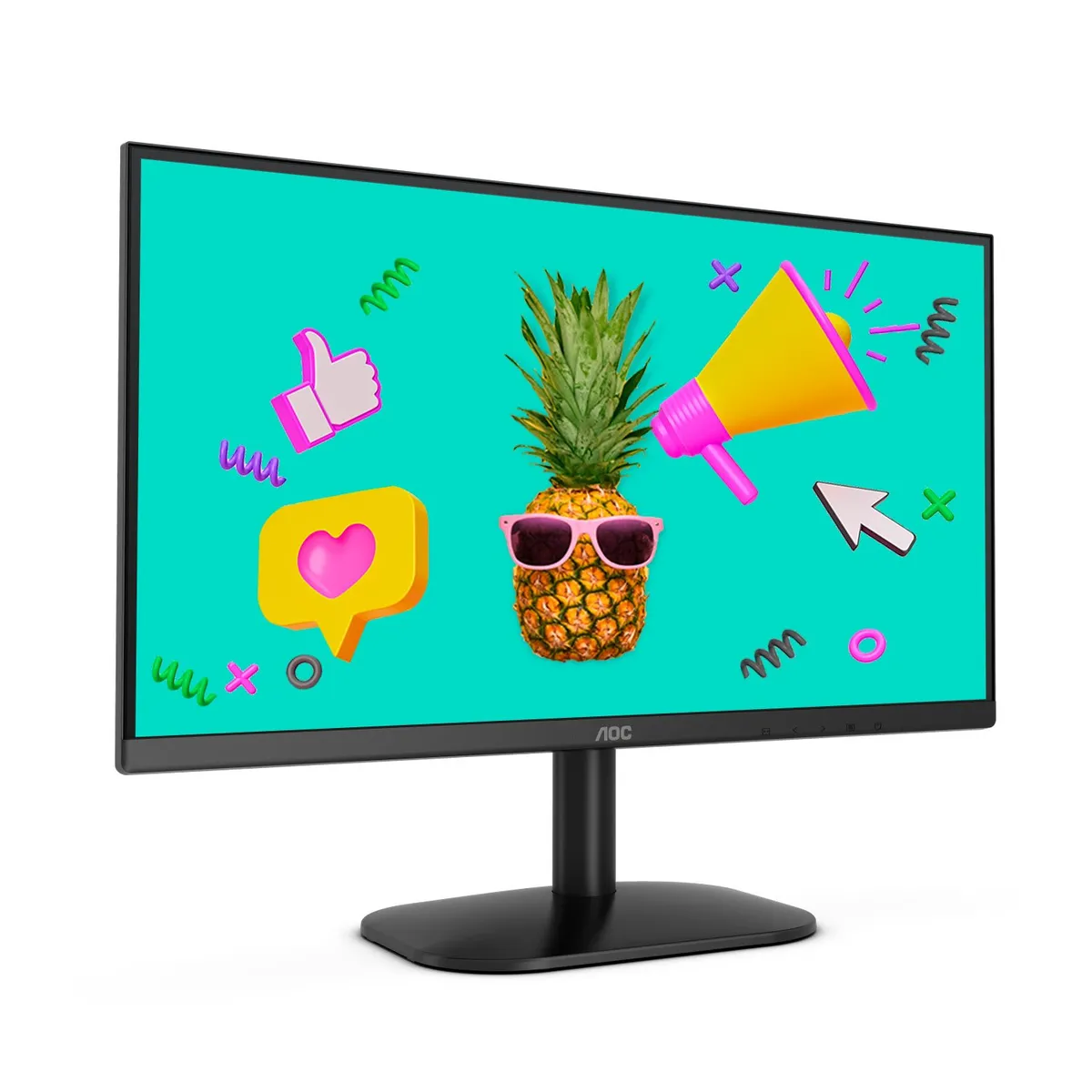 AOC - Monitor LCD AOC 22" B2 Series FHD HDMI Ultra Delgado 75Hz