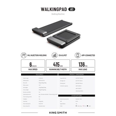 Imagen 2 del producto KingSmith Caminadora Walkingpad A1 Pro