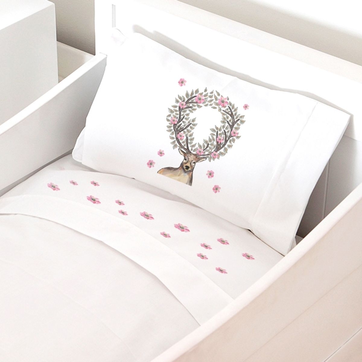 TUYO PRINT - Juego de Sábanas Cuna Venado - Tuyo Print