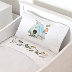 TUYO PRINT - Juego de Sábanas Cuna La Pajarera -