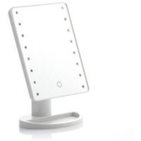 Espejo De Maquillaje Con Luz Led Rectangular - BLANCO