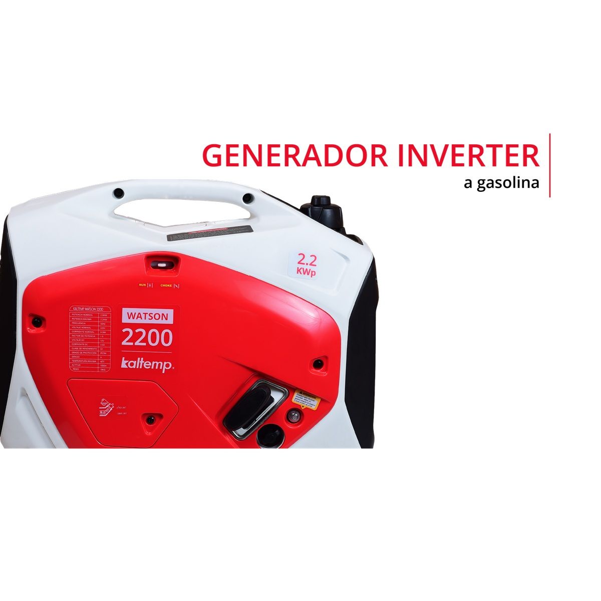 KALTEMP - Generador Eléctrico Bencinero Watson 2200W Inverter…