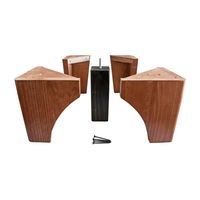 Kit de Patas Europeas 4 Patas Exteriores y 1 Central Color Rustico