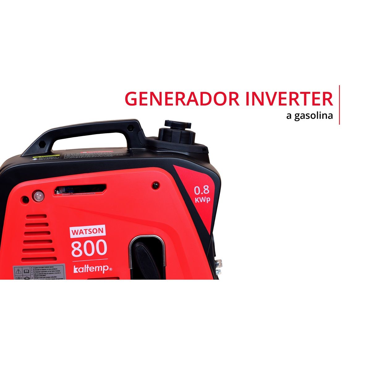 KALTEMP - Generador Eléctrico Bencinero Watson 800W Inverter