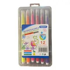 GENERICO - Brush Pen 12 Colores para Lettering, Dibujo