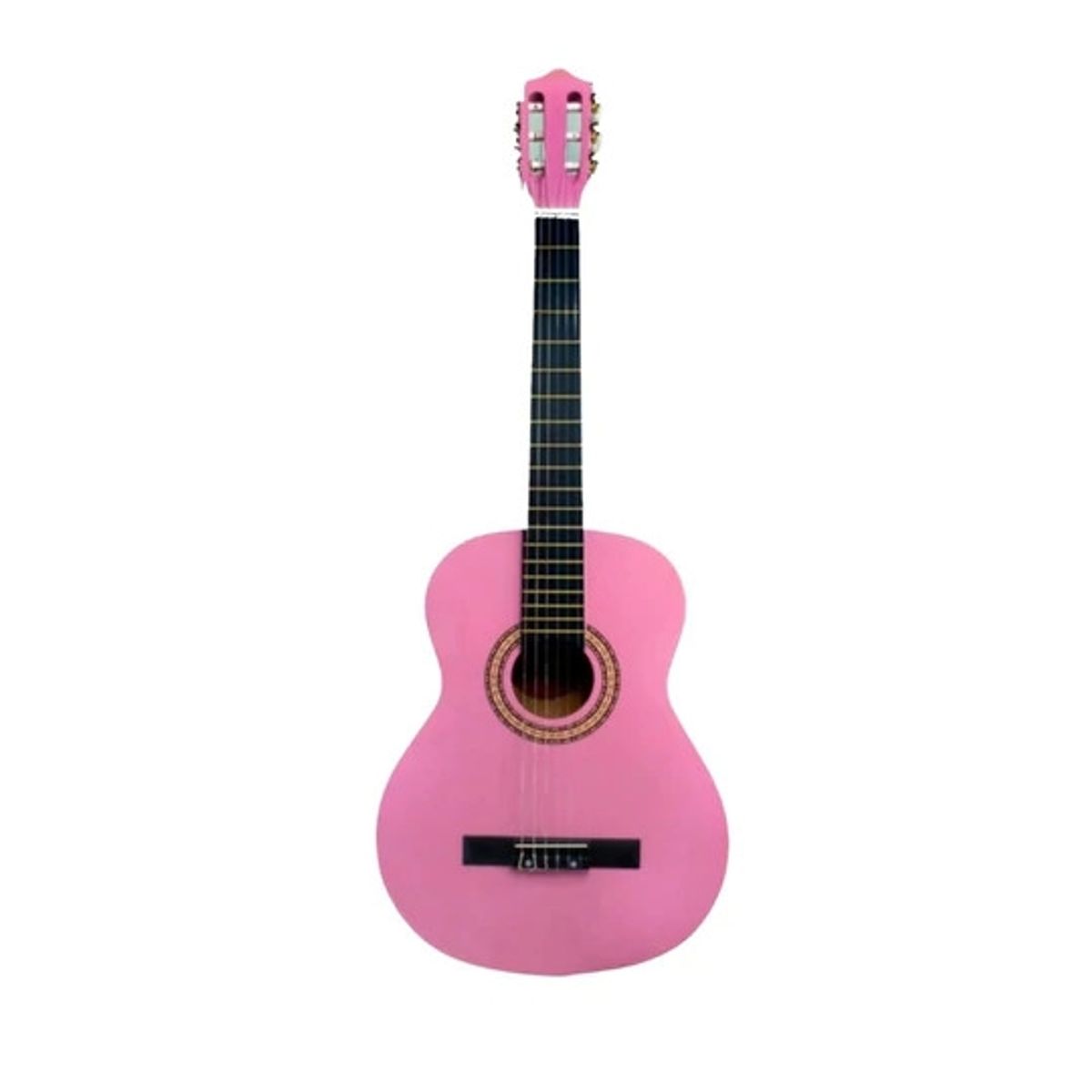 SEVILLANA - Guitarra Sevillana Rosada 39 Pulgadas Con Alma Y Funda.